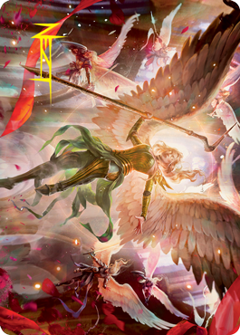 Sigarda's Summons Art Card (Gold-Stamped Signature) [Innistrad: Crimson Vow Art Series] | Lots Moore NSW