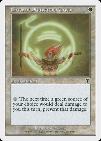 Circle of Protection: Green [Seventh Edition] | Lots Moore NSW