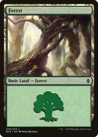 Forest (270) [Battle for Zendikar] | Lots Moore NSW