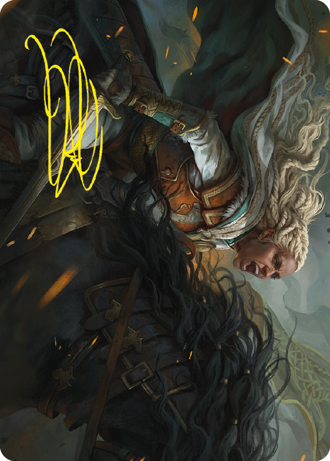 Eowyn, Fearless Knight Art Card (Gold-Stamped Signature) [The Lord of the Rings: Tales of Middle-earth Art Series] | Lots Moore NSW