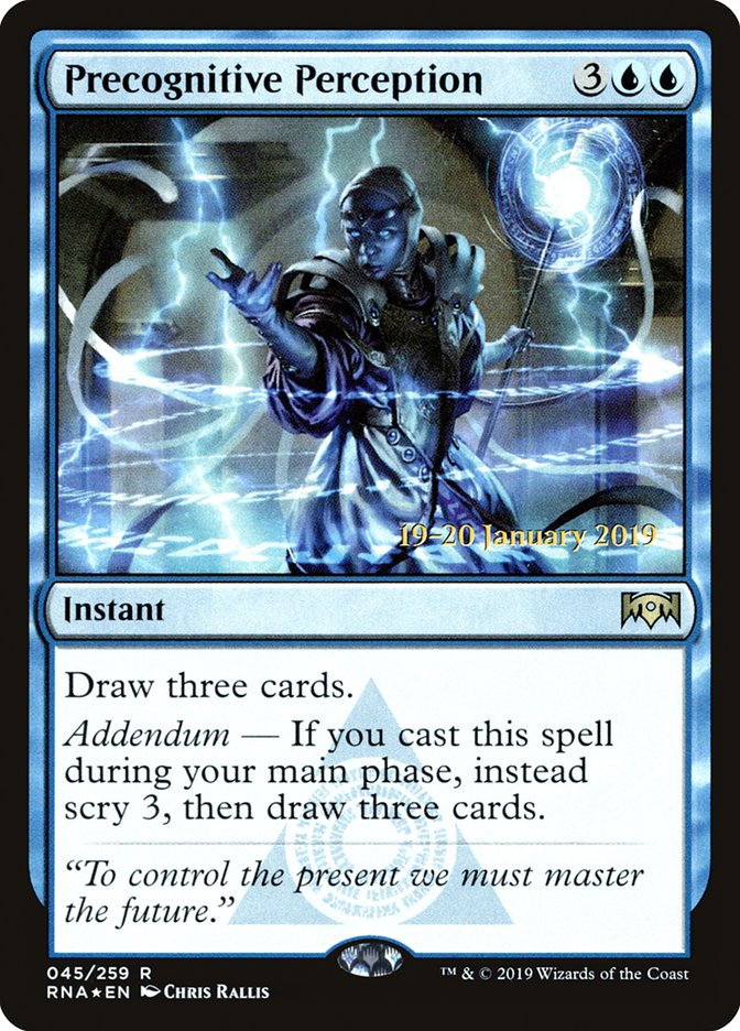 Precognitive Perception [Ravnica Allegiance Prerelease Promos] | Lots Moore NSW