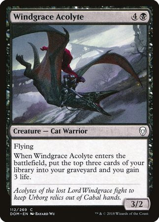 Windgrace Acolyte [Dominaria] | Lots Moore NSW