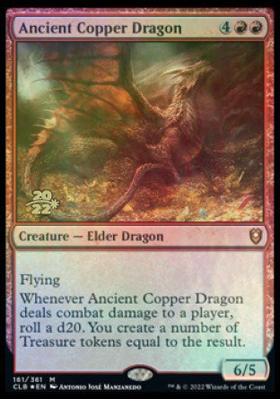 Ancient Copper Dragon [Commander Legends: Battle for Baldur's Gate Prerelease Promos] | Lots Moore NSW