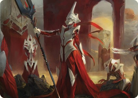 Porcelain Zealot Art Card [Phyrexia: All Will Be One Art Series] | Lots Moore NSW
