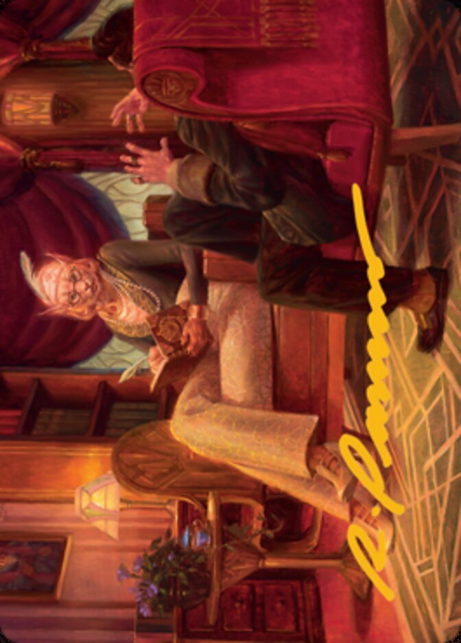 Phabine, Boss's Confidant Art Card (Gold-Stamped Signature) [Streets of New Capenna Art Series] | Lots Moore NSW
