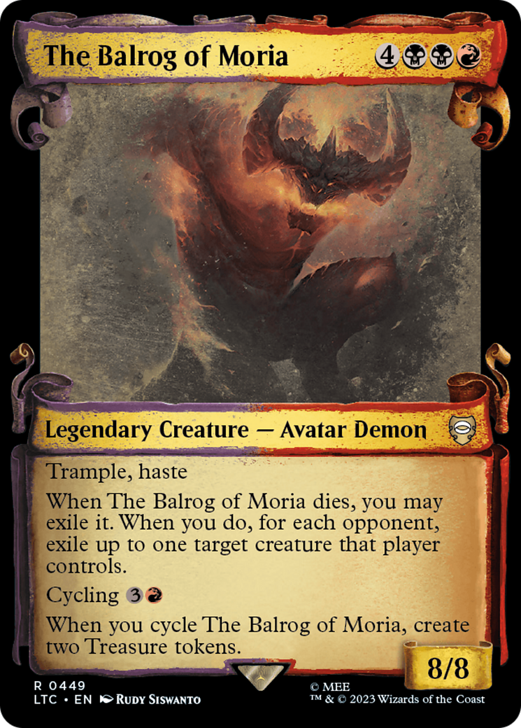 The Balrog of Moria [The Lord of the Rings: Tales of Middle-Earth Commander Showcase Scrolls] | Lots Moore NSW