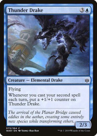 Thunder Drake [War of the Spark] | Lots Moore NSW