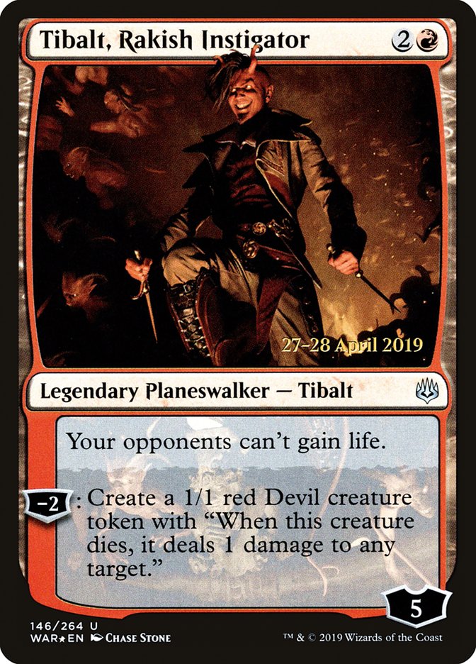 Tibalt, Rakish Instigator  [War of the Spark Prerelease Promos] | Lots Moore NSW