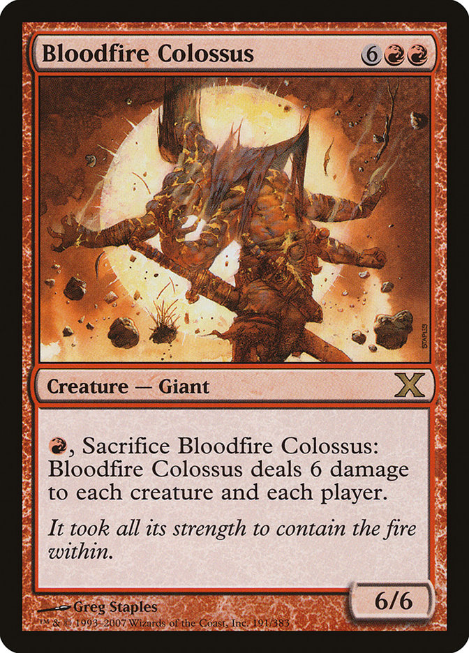 Bloodfire Colossus [Tenth Edition] | Lots Moore NSW