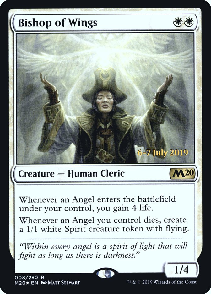 Bishop of Wings  [Core Set 2020 Prerelease Promos] | Lots Moore NSW