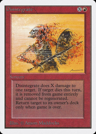 Disintegrate [Unlimited Edition] | Lots Moore NSW