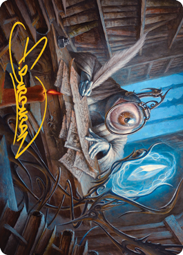 Unblinking Observer Art Card (Gold-Stamped Signature) [Innistrad: Midnight Hunt Art Series] | Lots Moore NSW