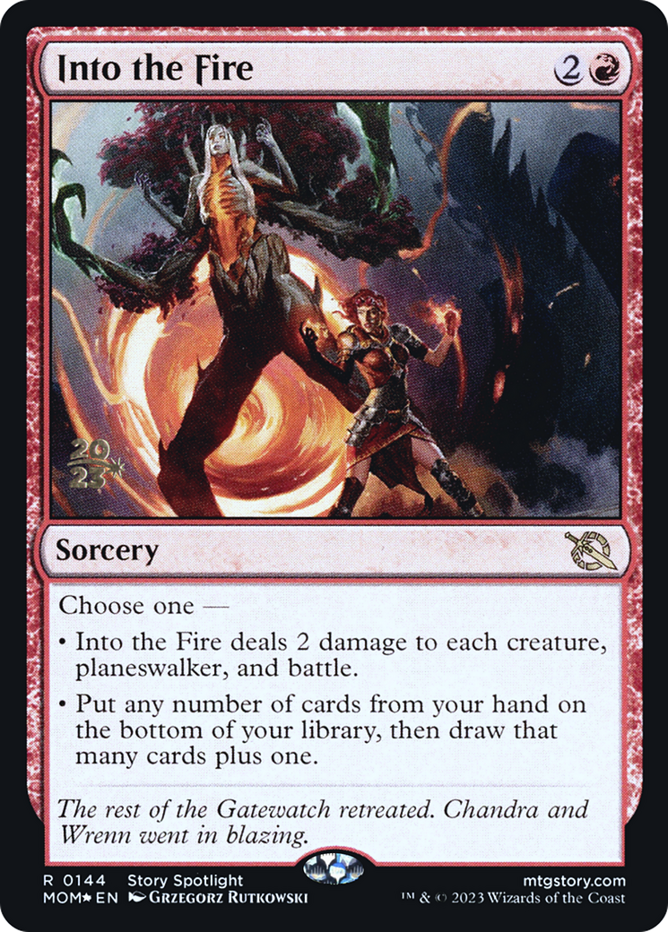 Into the Fire [March of the Machine Prerelease Promos] | Lots Moore NSW