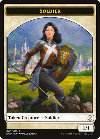 Soldier Token [Dominaria Tokens] | Lots Moore NSW