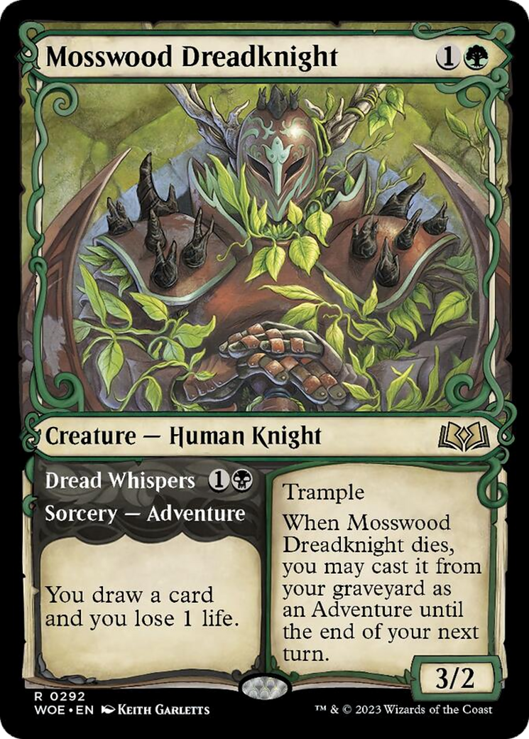 Mosswood Dreadknight // Dread Whispers (Showcase) [Wilds of Eldraine] | Lots Moore NSW