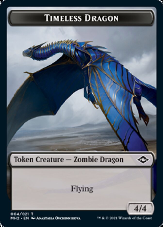 Timeless Dragon Token [Modern Horizons 2 Tokens] | Lots Moore NSW