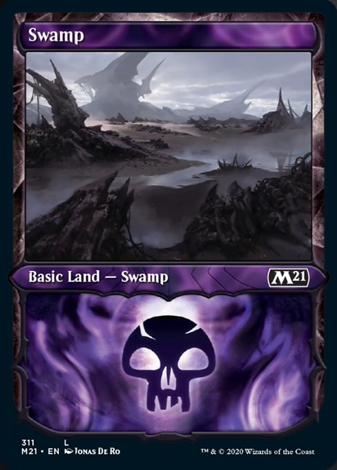 Swamp (Showcase) [Core Set 2021] | Lots Moore NSW