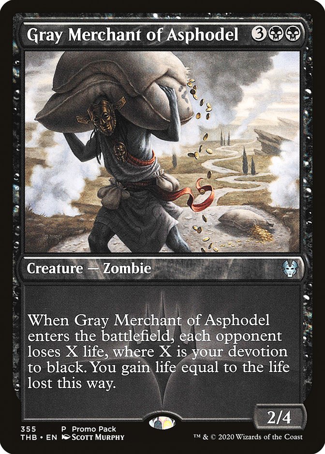 Gray Merchant of Asphodel (Promo Pack) [Theros Beyond Death Promos] | Lots Moore NSW