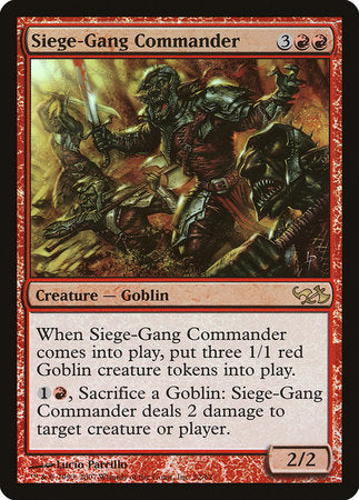 Siege-Gang Commander [Duel Decks: Elves vs. Goblins] | Lots Moore NSW