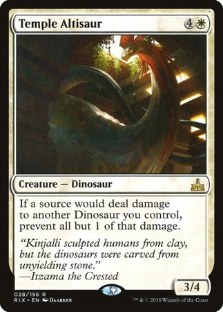 Temple Altisaur [Rivals of Ixalan] | Lots Moore NSW