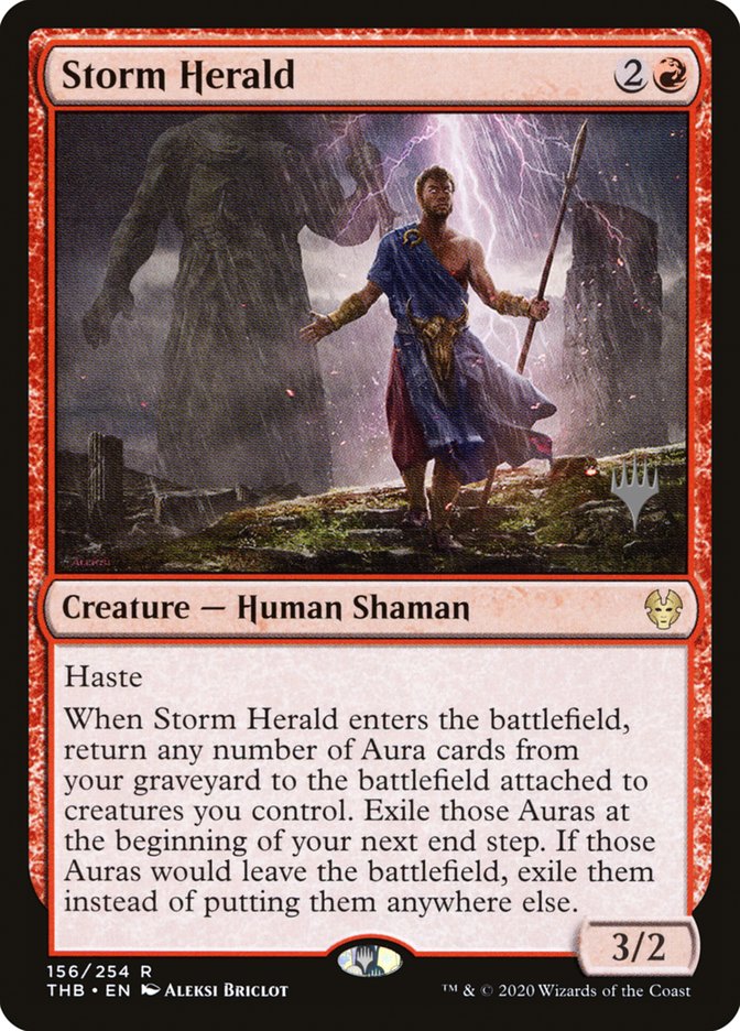 Storm Herald (Promo Pack) [Theros Beyond Death Promos] | Lots Moore NSW