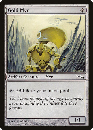 Gold Myr [Mirrodin] | Lots Moore NSW