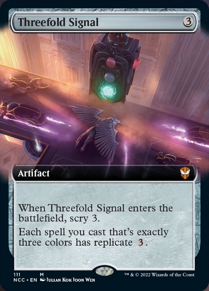 Threefold Signal (Extended Art) [Streets of New Capenna Commander] | Lots Moore NSW