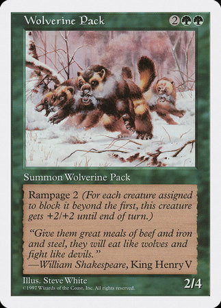 Wolverine Pack [Fifth Edition] | Lots Moore NSW