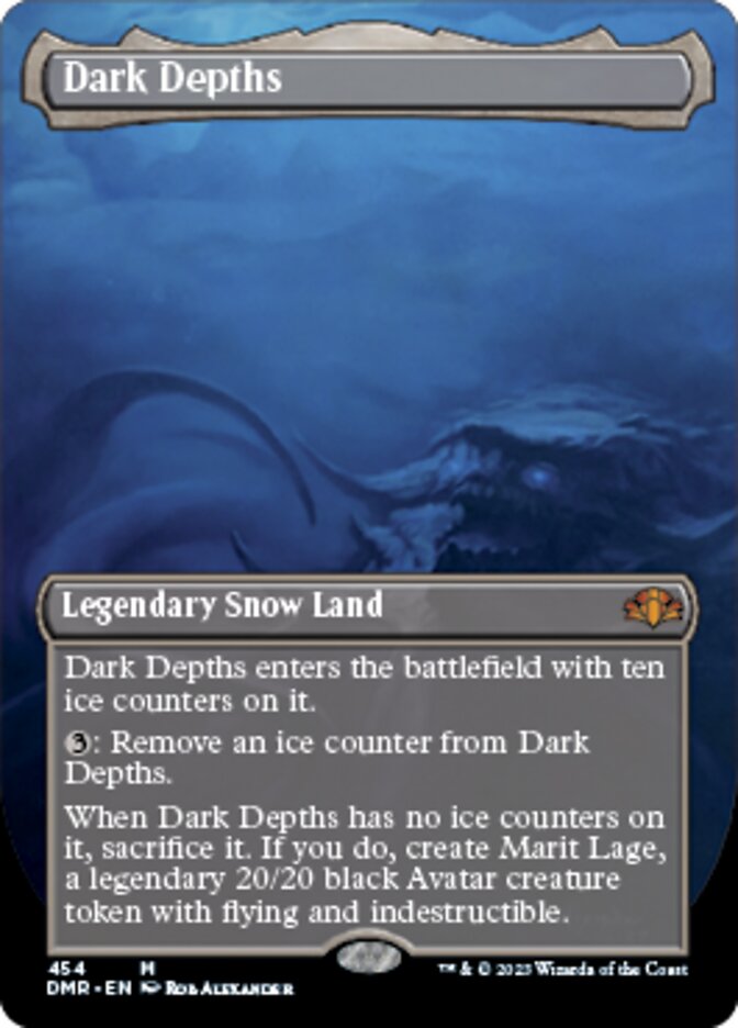 Dark Depths (Borderless Alternate Art) [Dominaria Remastered] | Lots Moore NSW