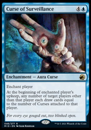 Curse of Surveillance (Promo Pack) [Innistrad: Midnight Hunt Promos] | Lots Moore NSW