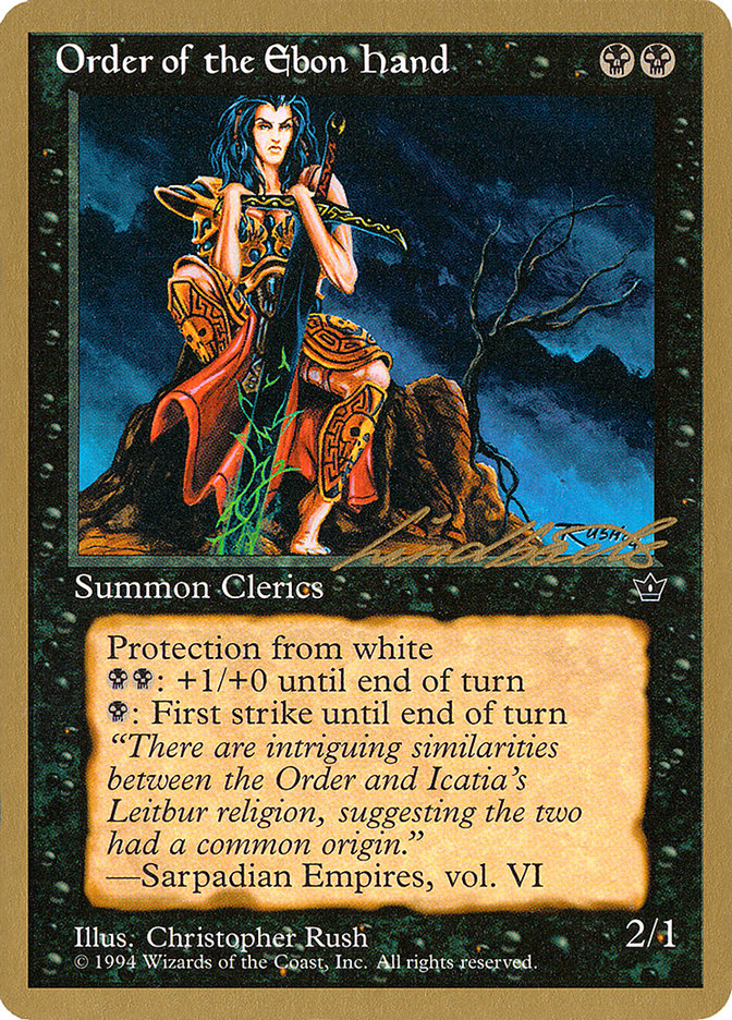Order of the Ebon Hand (Rush) (Leon Lindback) [Pro Tour Collector Set] | Lots Moore NSW