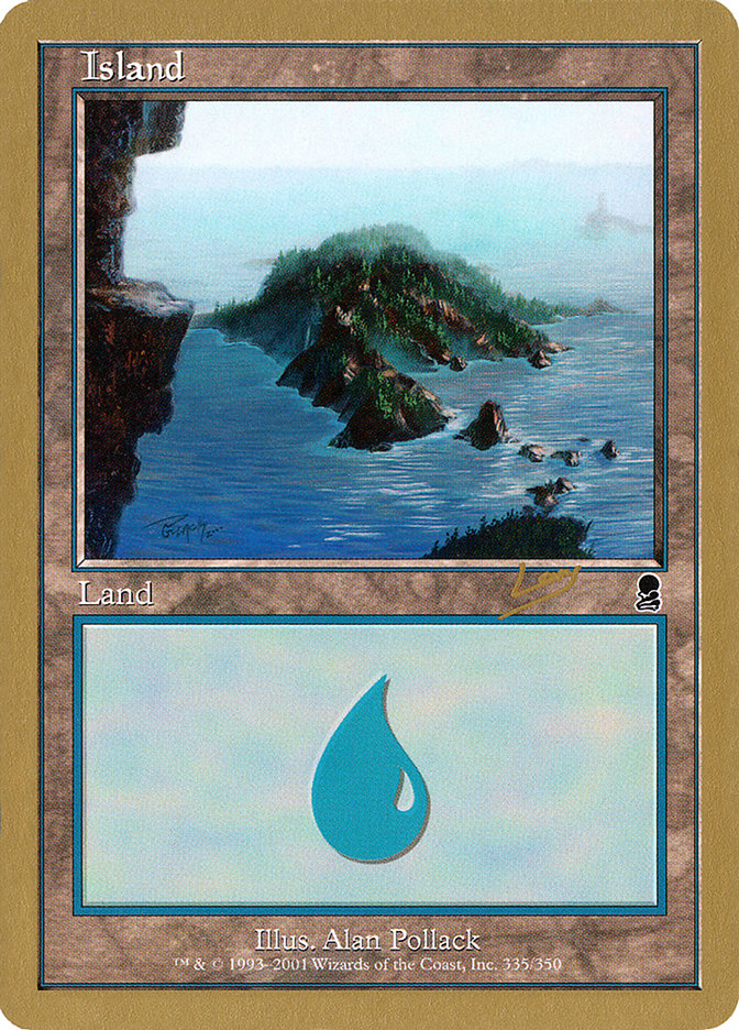 Island (rl335) (Raphael Levy) [World Championship Decks 2002] | Lots Moore NSW