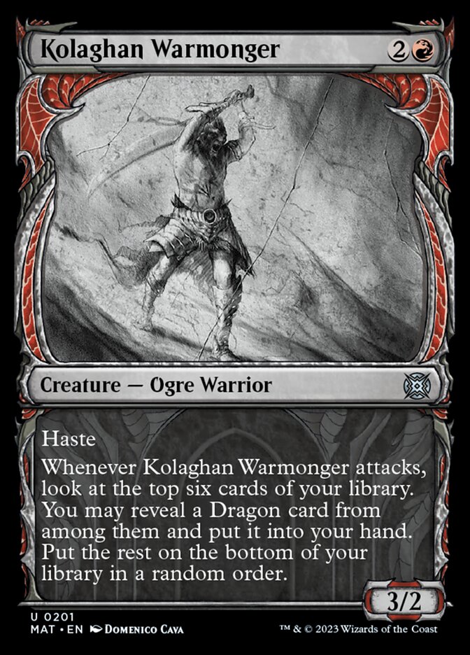 Kolaghan Warmonger (Showcase Halo Foil) [March of the Machine: The Aftermath] | Lots Moore NSW