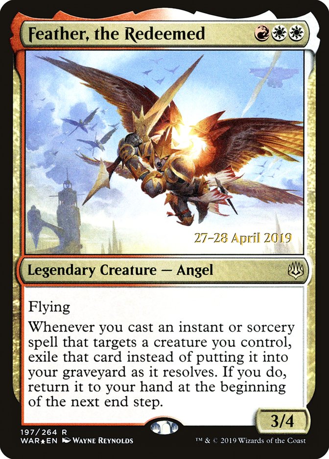 Feather, the Redeemed  [War of the Spark Prerelease Promos] | Lots Moore NSW