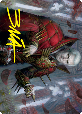 Edgar, Charmed Groom 1 Art Card (Gold-Stamped Signature) [Innistrad: Crimson Vow Art Series] | Lots Moore NSW