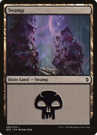 Swamp (263) [Battle for Zendikar] | Lots Moore NSW