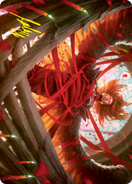 Sigarda's Imprisonment Art Card (Gold-Stamped Signature) [Innistrad: Crimson Vow Art Series] | Lots Moore NSW