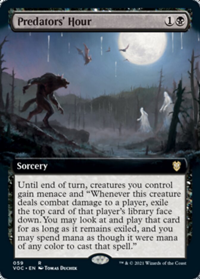 Predators' Hour (Extended Art) [Innistrad: Crimson Vow Commander] | Lots Moore NSW