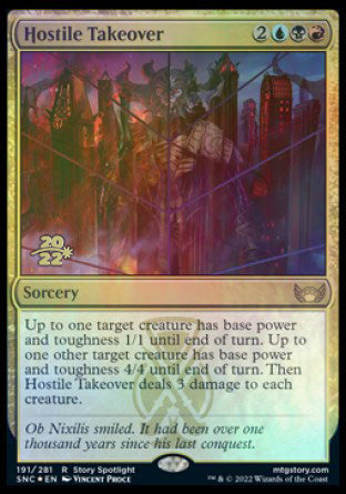 Hostile Takeover [Streets of New Capenna Prerelease Promos] | Lots Moore NSW