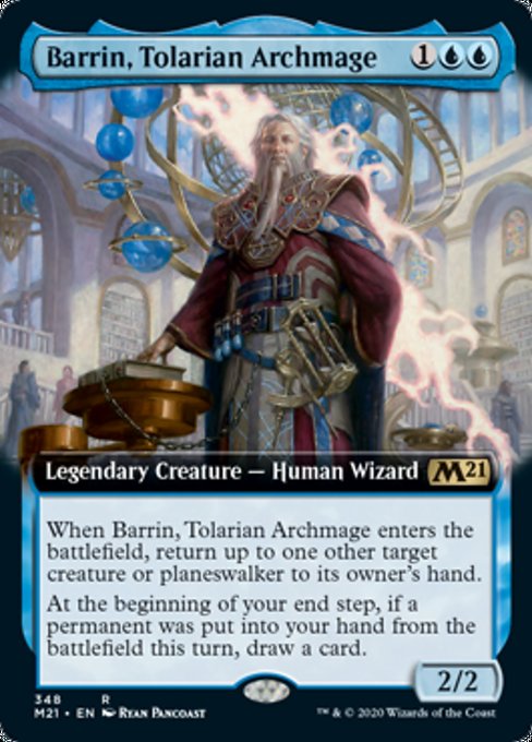 Barrin, Tolarian Archmage (Extended Art) [Core Set 2021] | Lots Moore NSW