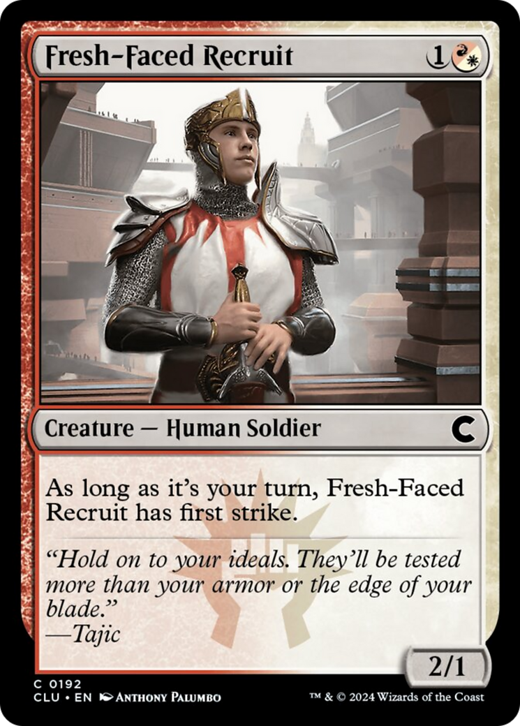 Fresh-Faced Recruit [Ravnica: Clue Edition] | Lots Moore NSW