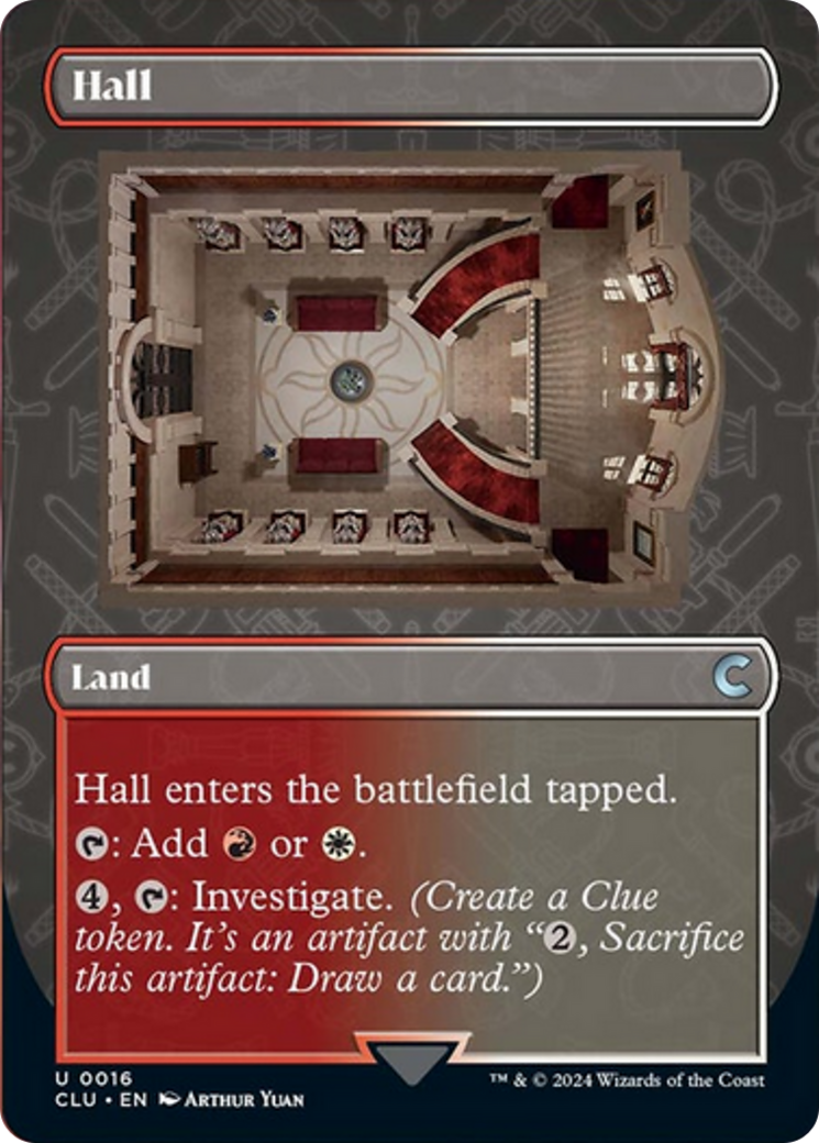 Hall (Borderless) [Ravnica: Clue Edition] | Lots Moore NSW
