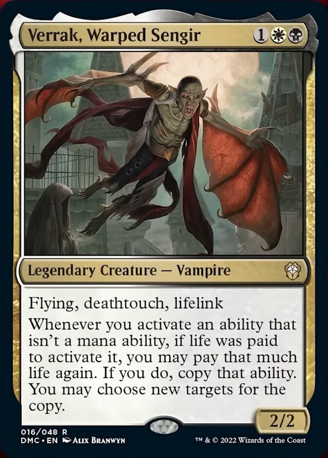 Verrak, Warped Sengir [Dominaria United Commander] | Lots Moore NSW