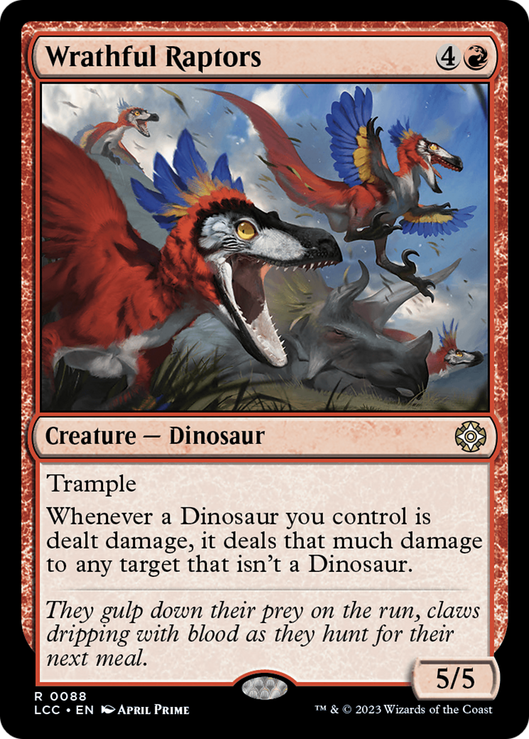 Wrathful Raptors [The Lost Caverns of Ixalan Commander] | Lots Moore NSW