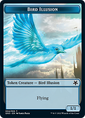 Bird Illusion // Elf Warrior Double-Sided Token [Game Night: Free-for-All Tokens] | Lots Moore NSW