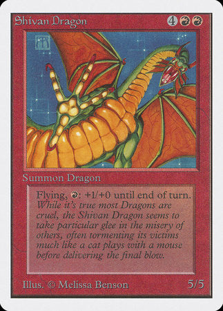 Shivan Dragon [Unlimited Edition] | Lots Moore NSW