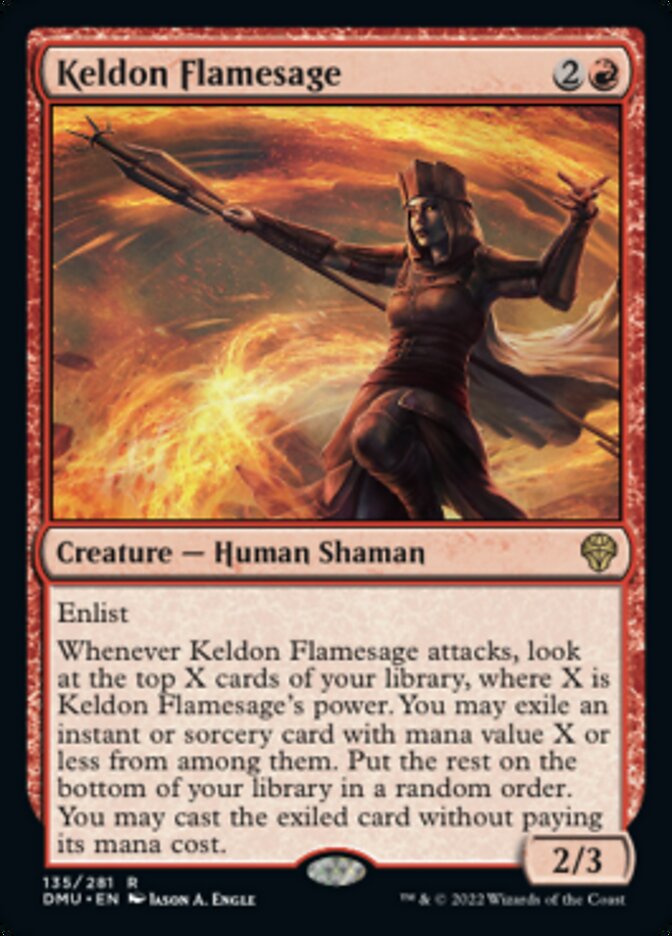 Keldon Flamesage [Dominaria United] | Lots Moore NSW