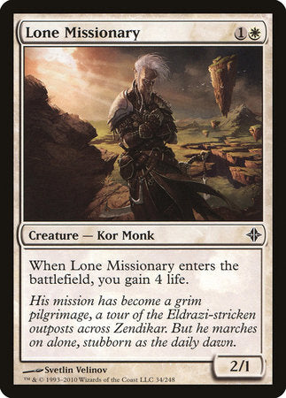 Lone Missionary [Rise of the Eldrazi] | Lots Moore NSW