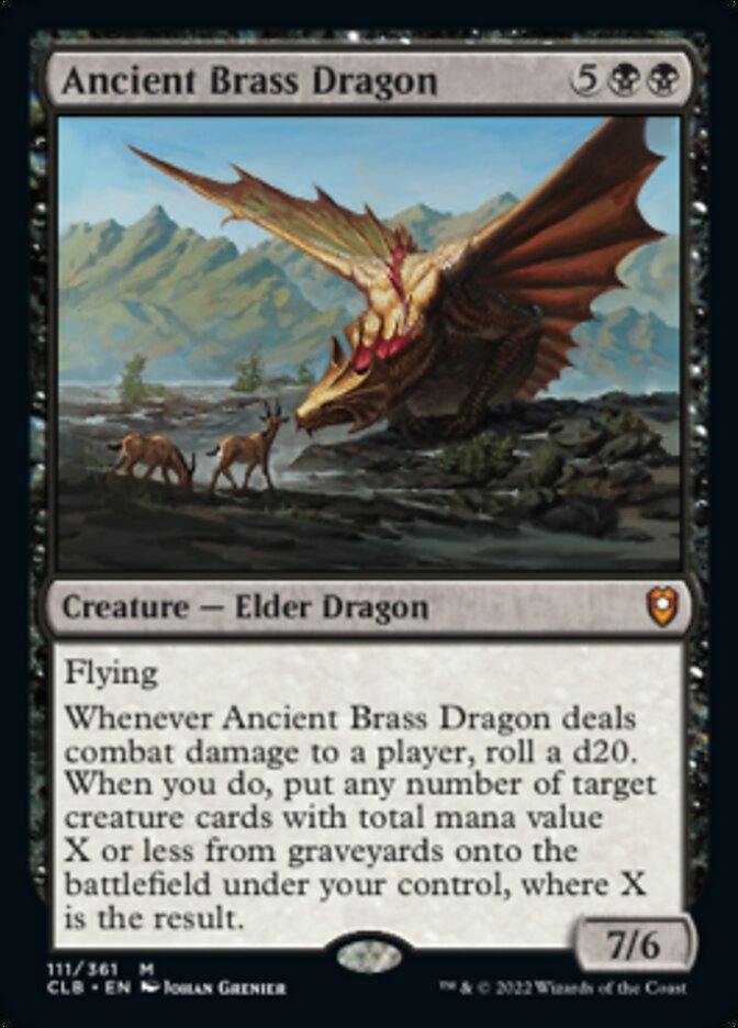 Ancient Brass Dragon [Commander Legends: Battle for Baldur's Gate] | Lots Moore NSW