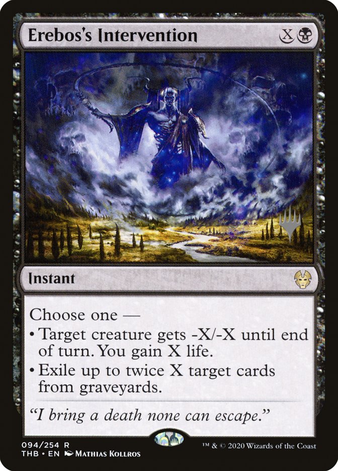 Erebos's Intervention (Promo Pack) [Theros Beyond Death Promos] | Lots Moore NSW